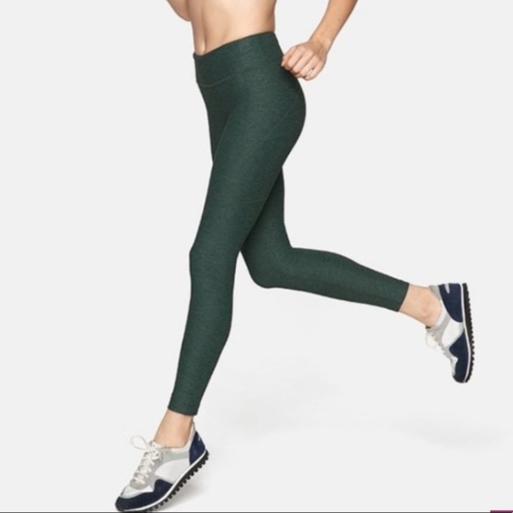 Outdoor Voices Hunter Green warm up leggings small